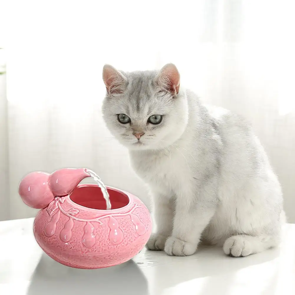 Pet Cat керамический диспенсер для воды автоматическая поилка циркулирующий фонтан с питьевой водой система фильтрации циркулирует воду