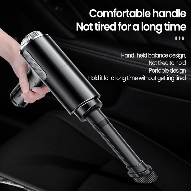 Портативный беспроводной автомобильный пылесос ручной мощный для автомобиля