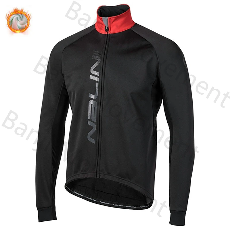 Ropa Ciclismo теплый Nalini зимний теплый флисовый мужской костюм Джерси для езды на велосипеде MTB Одежда комбинезон комплект