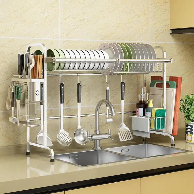 

Cosas De Keuken Organizer Rangement Organisateur Stainless Steel Organizador Mutfak Cuisine Cocina Kitchen Storage Rack Holder