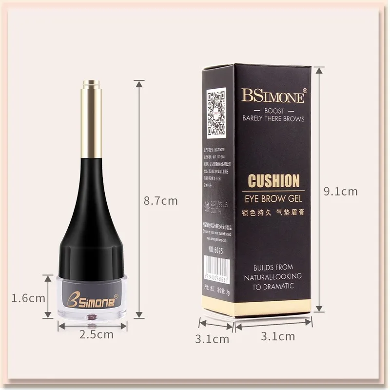 

4 ColorWaterproof Makeup Eyebrow Cream Enhancers Long-lasting Air-cushion Dye Eye Brows Gel Brown Tinted Liquid Eyebrows Tint