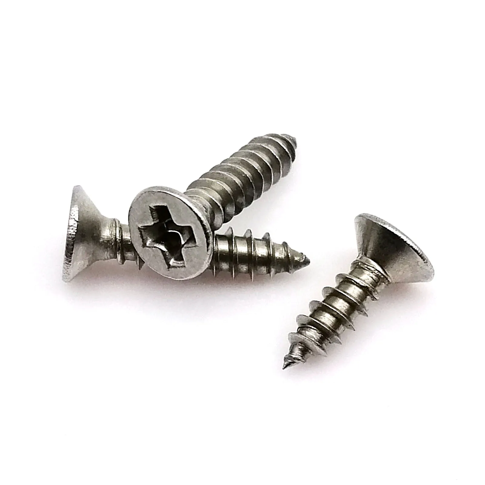 100X M1 M1.2 M1.4 M2 M2.6 M3 M4 Small Micro Stainless Steel Carbon Cross Phillips Flat Countersunk Head Self Tapping Screw | Обустройство
