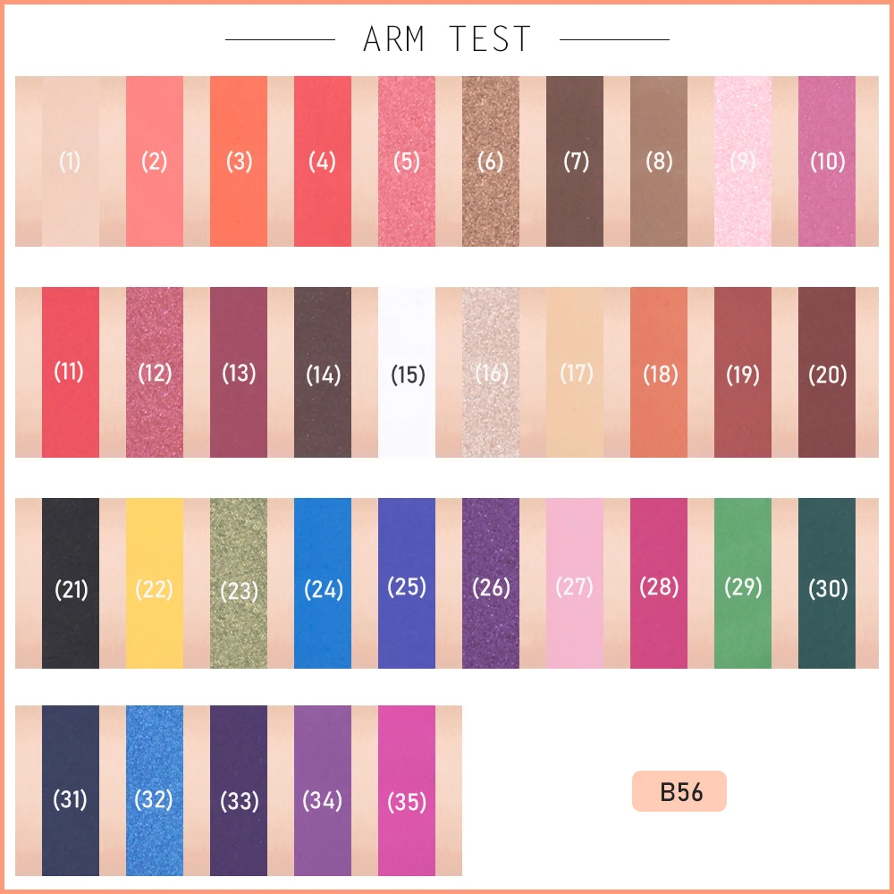 BEAUTY GLAZED 35 оттенков тени для век Палитра Алмазная хайлайтер мерцающие матовые