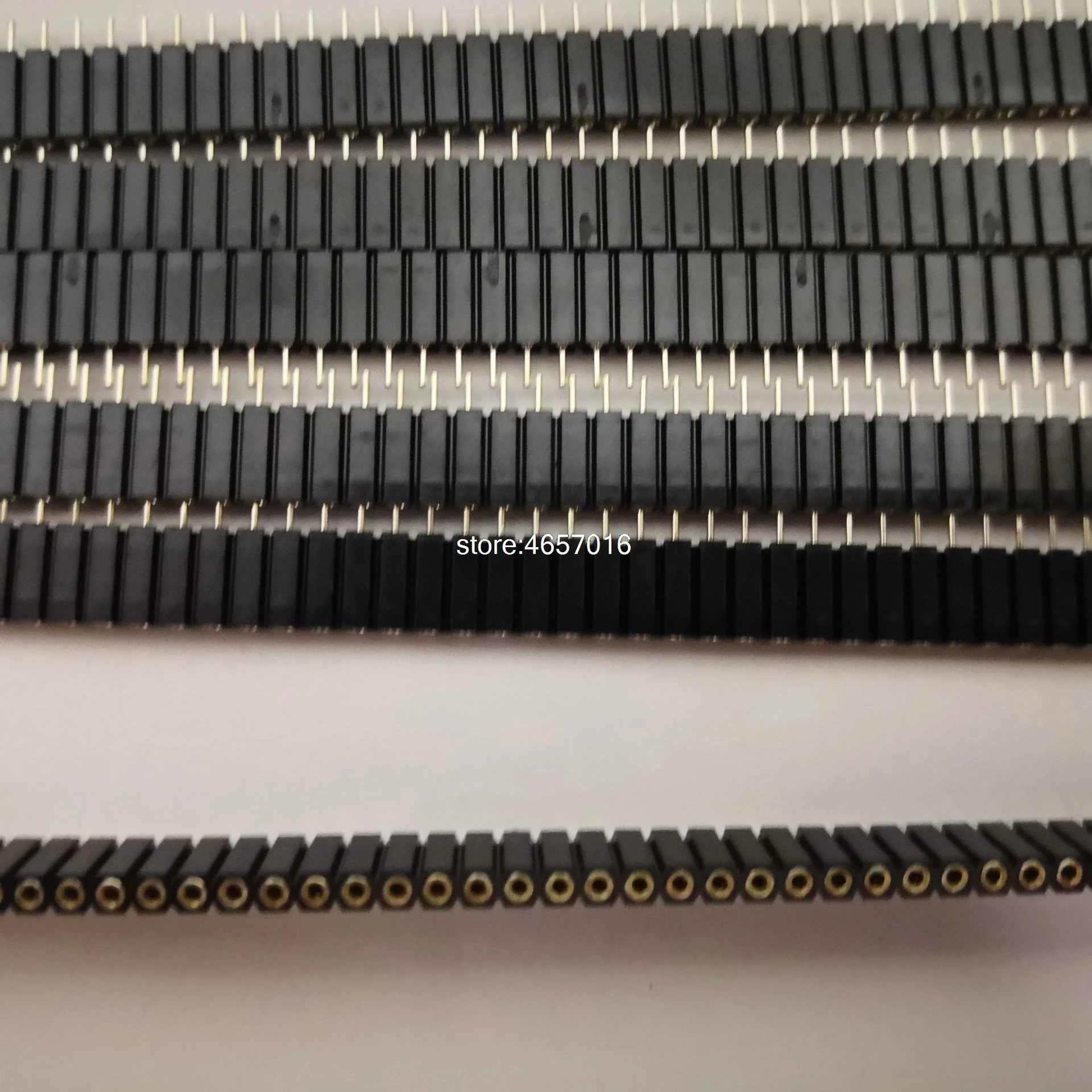 

5pcs/Lot single row female socket plug round hole 1x40 7mm high. Pin 2.54 mm board to board connector