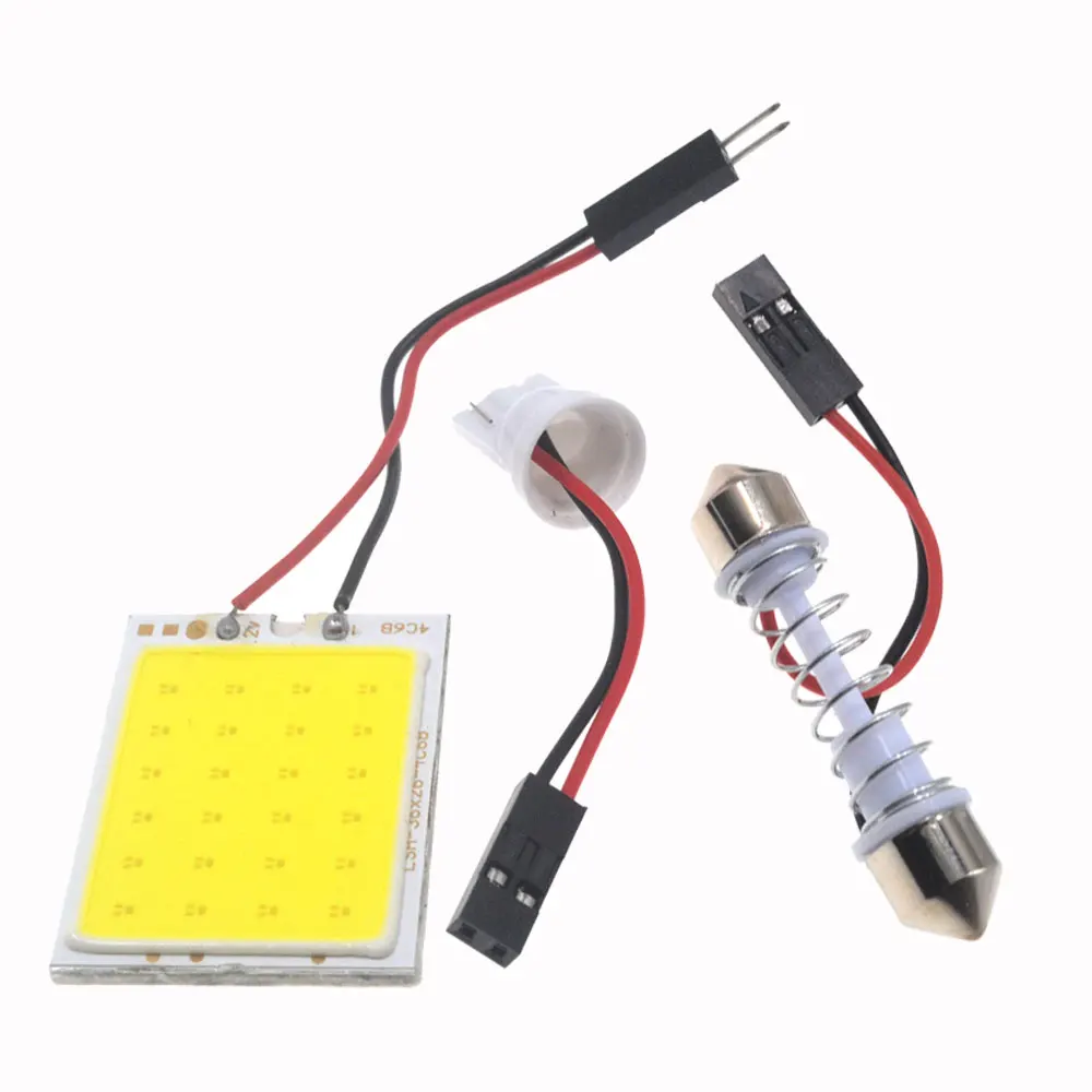 C5W Cob T10 W5W 194 Ba9s 24Led белая лампа для автомобиля Led парковочный Авто интерьерный