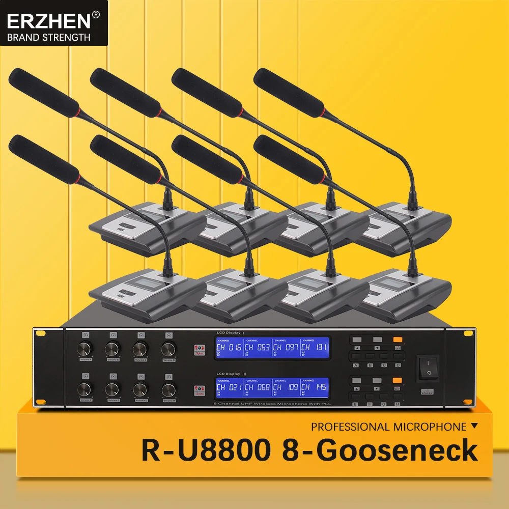 Горячая продажа беспроводной микрофон профессиональный Система R U8800