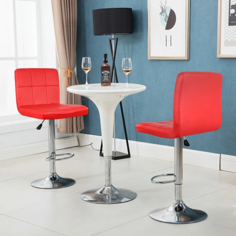 

2 шт./компл. барный стул для отдыха кожаный поворотный барный стул стулья с регулируемой высотой пневматический стул для паба Дом Офис Кухня ...