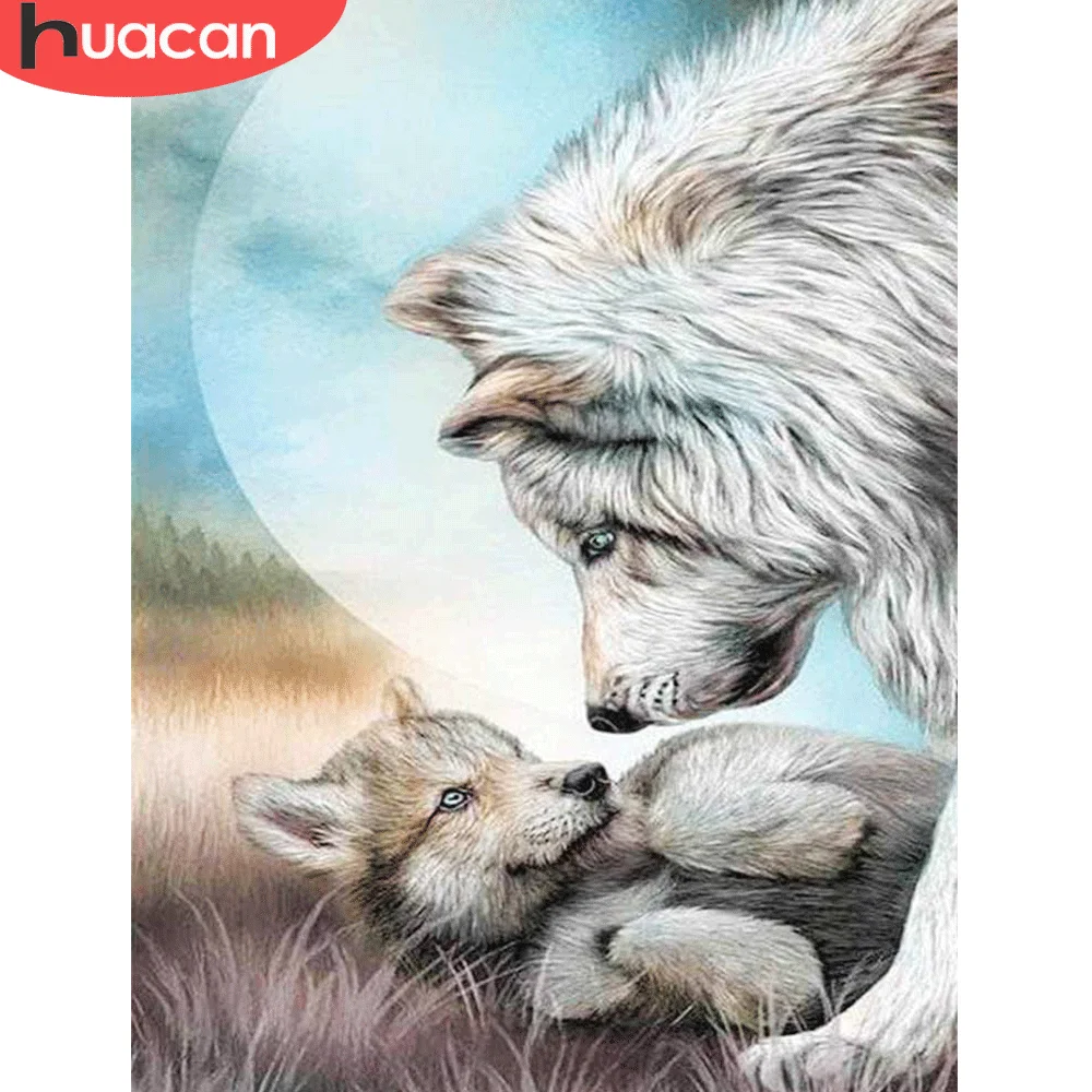 

Набор для алмазной вышивки «волк», квадратная/круглая