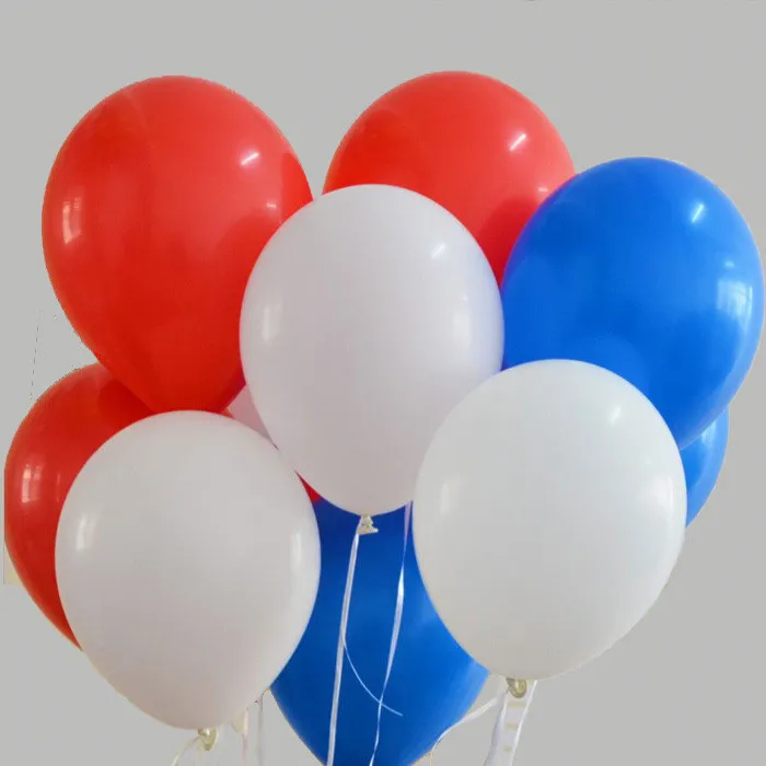 15 шт. 10 дюймов уплотненный латексный шар матовый красный синий желтый