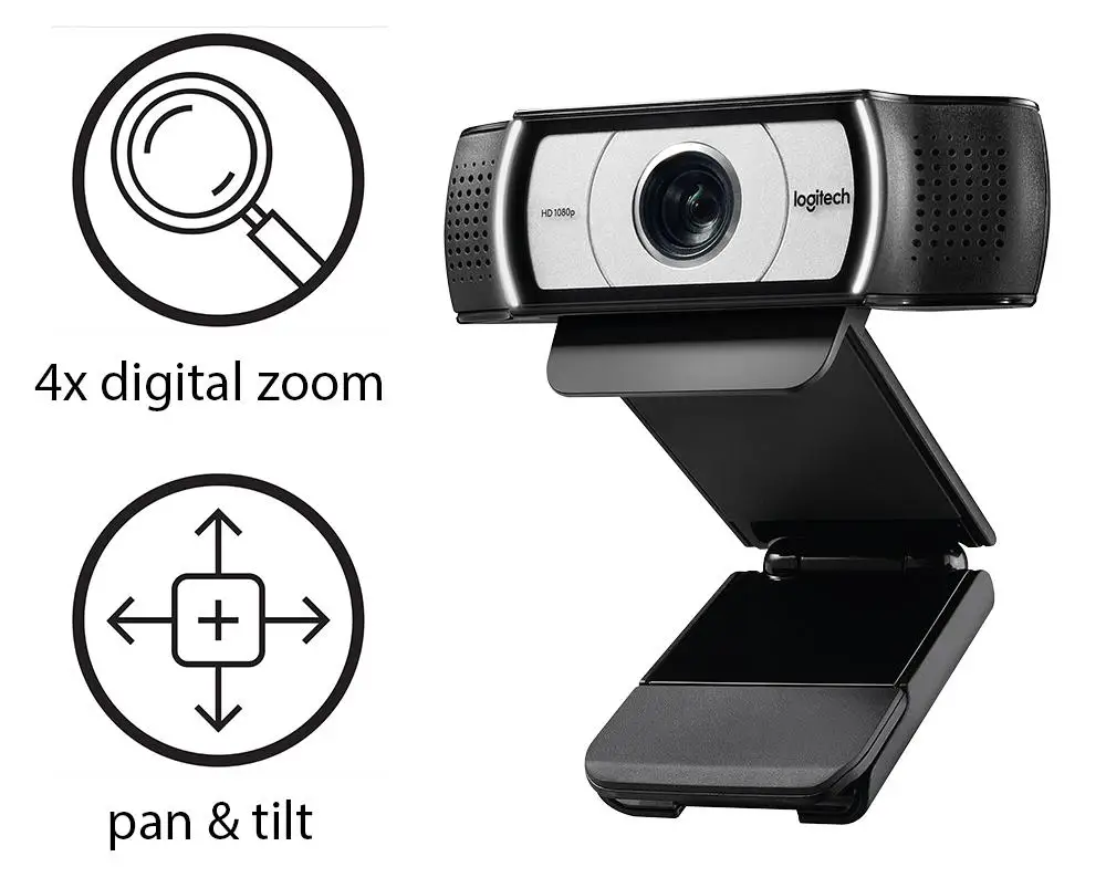 Веб-камера Logitech HD Pro C930c веб-камера 1080P с автофокусом камера Full широкоформатный
