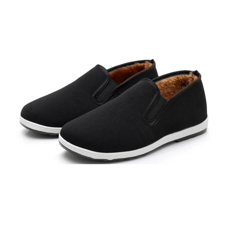 Новые зимние плюшевые мужские тапочки Теплая Флисовая обувь на меху с