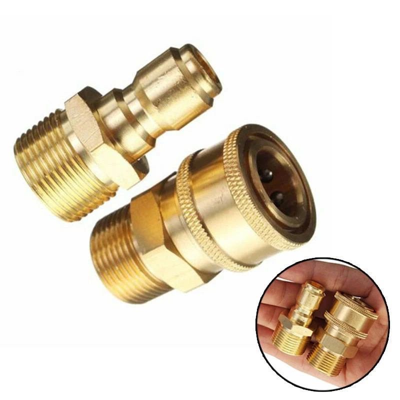 

2* Brass 3 /8 Pressure Car Washer Quick Release Adapter Connector Coupling Kits