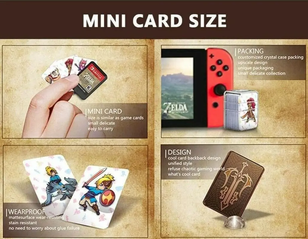 24 шт. в комплекте новые карты Zelda NTAG215 Amiibo NFC 20 сердечко волк Revali Mipha Daruk Urbosa звенья