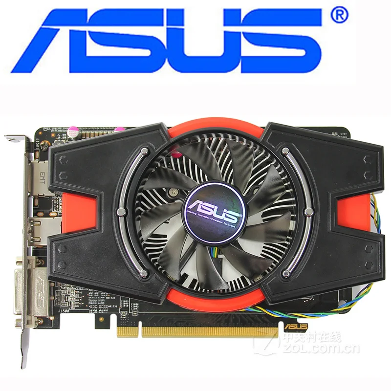 Видеокарта ASUS HD7750 1 Гб 128-битная GDDR5 видеокарта HD 7750 ГБ для AMD Radeon DVI HDM DisplayPort HD7750-1GD5