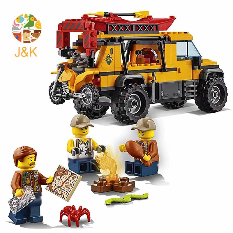 60161 857 шт городская полиция серия исследование джунглей Строительный Блок