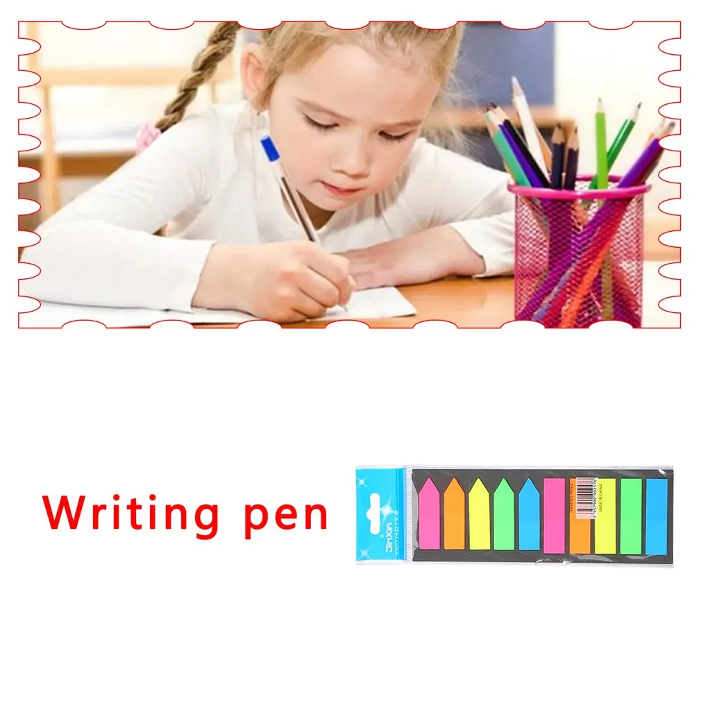 ПЭТ красочные стрелки Липкие заметки жизнь работа липкий стикер для заметок