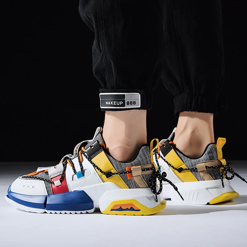 Новый тренд дизайнерские мужские кроссовки дышащая Спортивная обувь для мужчин