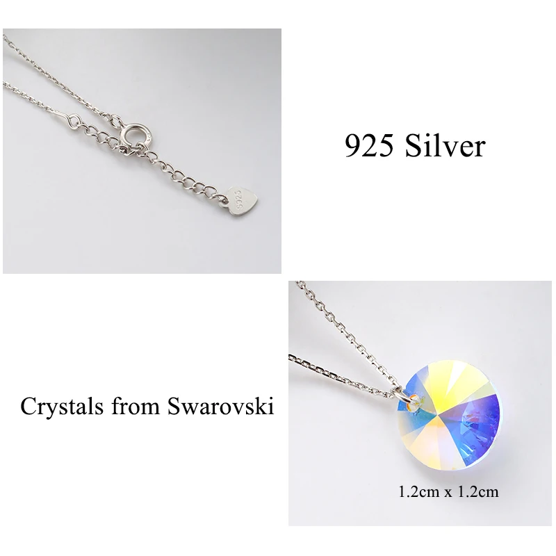 LEKANI Ювелирные наборы с кристаллами Swarovski для женщин Свадебные S925 Серебряный