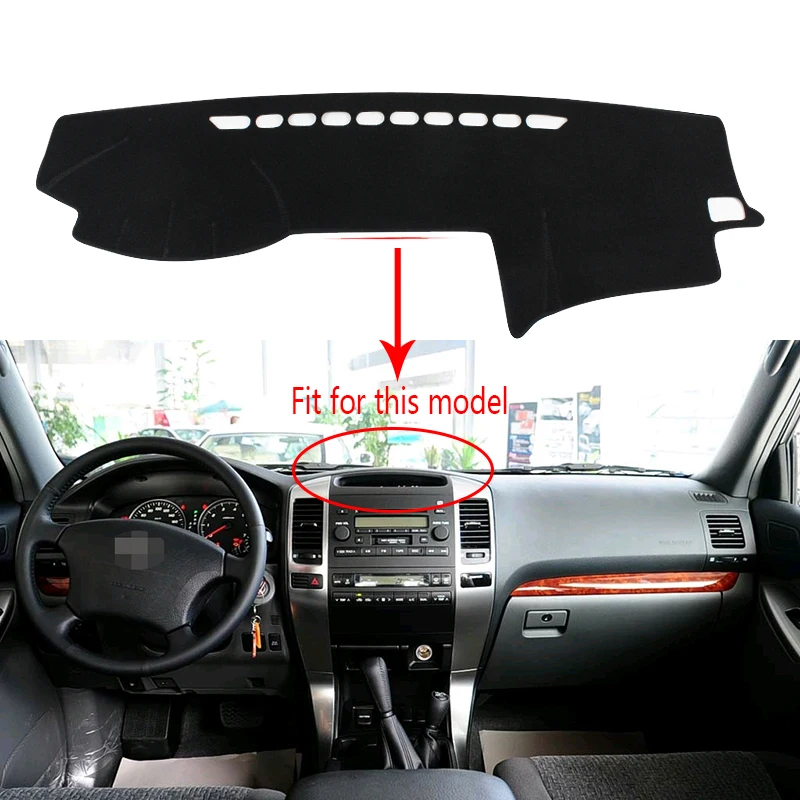 Для Toyota Land Cruiser Prado FJ120 2003 2009 внутренний приборной панели автомобиля тире коврики