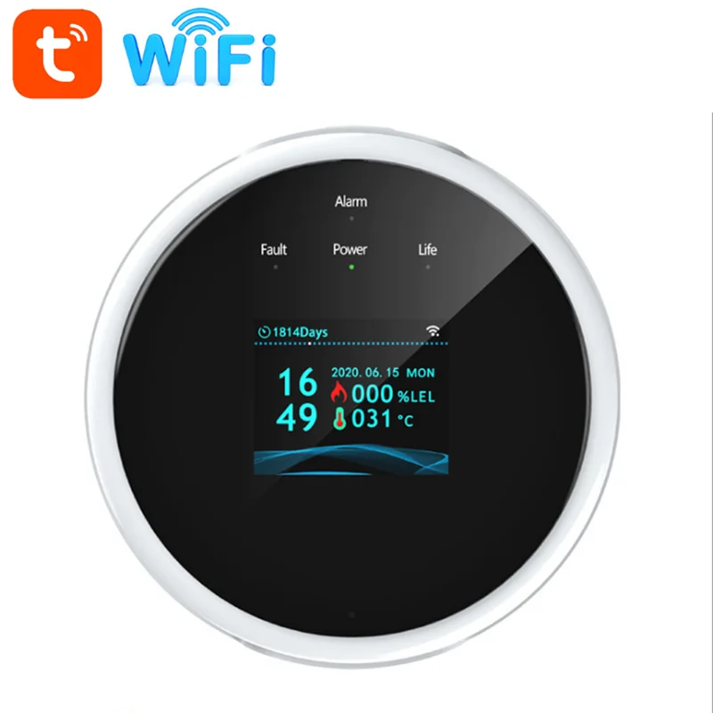 

Датчик утечки газа Tuya WiFi для умного дома с поддержкой приложения Smart Life