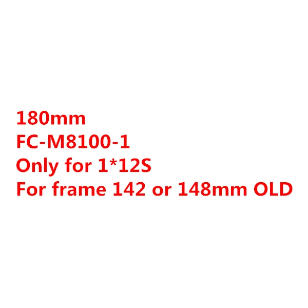 180mm FC-M8100-1 SHIMANO XT 12S M8100 12 Скоростей диаметра окружности болтов(FC-M8100-1 FC-M8120-1 FC-M8130-1 M8120 BOOST Передняя звездочка цепной передачи - Цвет: 180mm FC-M8100-1