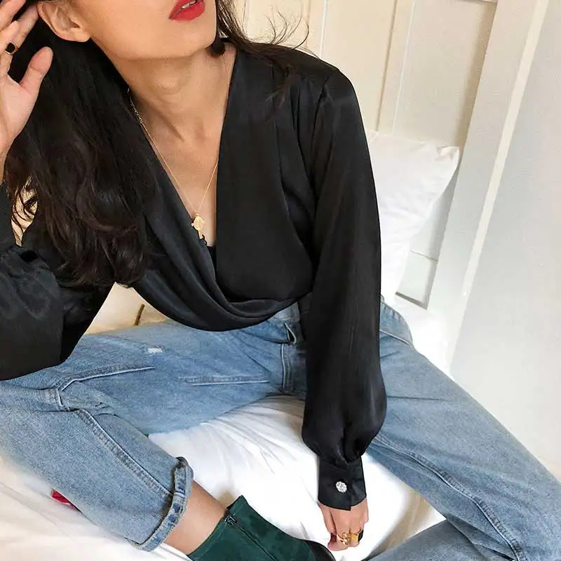 Женский боди с длинным рукавом богемный Вдохновленный черного цвета цветочным