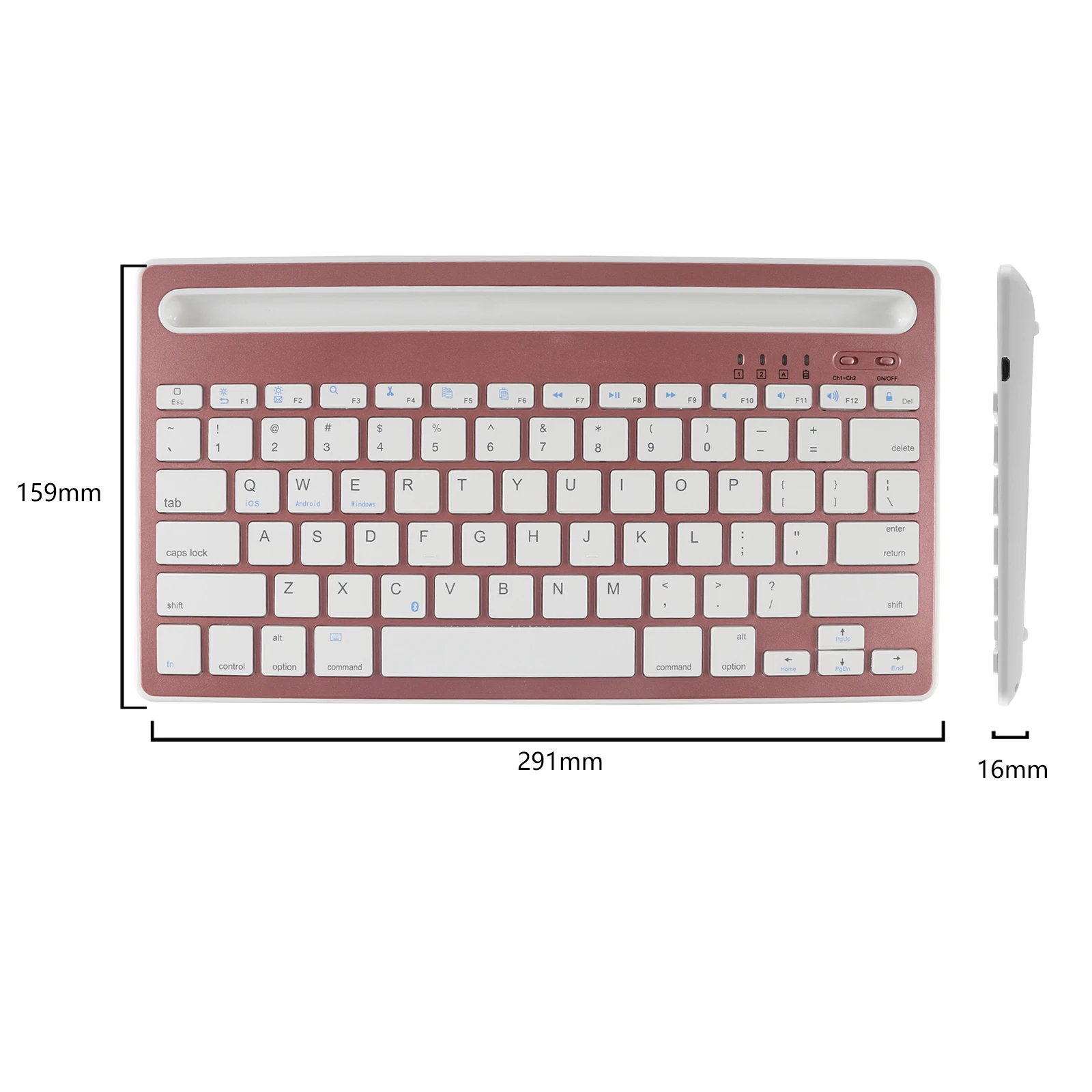 Bluetooth 3.0 Keyboard Wireless Gaming Keyboards Ultra-thin Office PC Gamer Keypad 78 Keycaps Keybord For Laptop Phone Tablet | Компьютеры