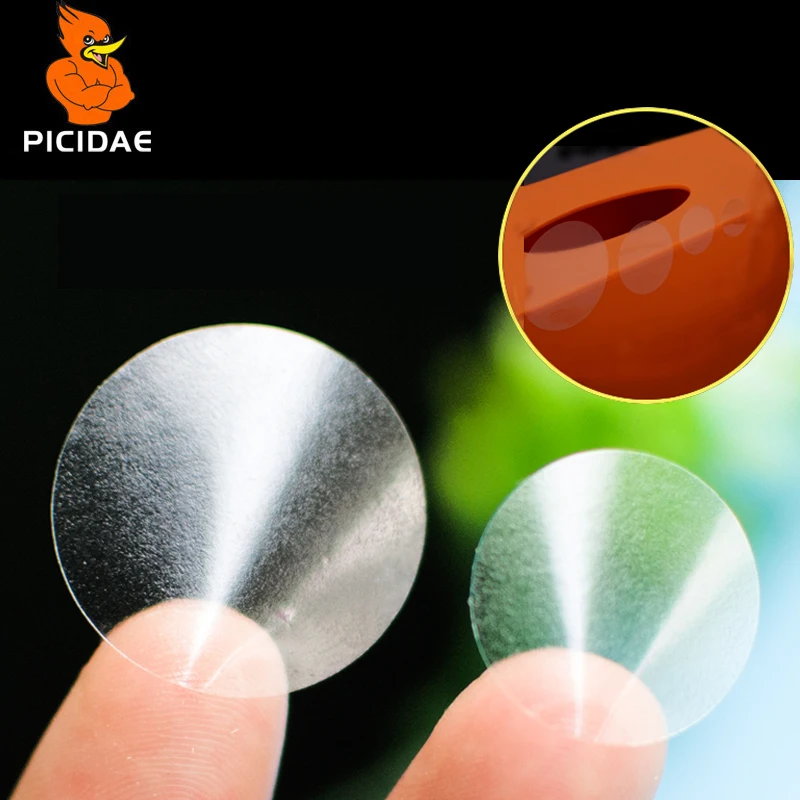 Круглый уплотнительный стикер прозрачный ПВХ может быть удален без следов