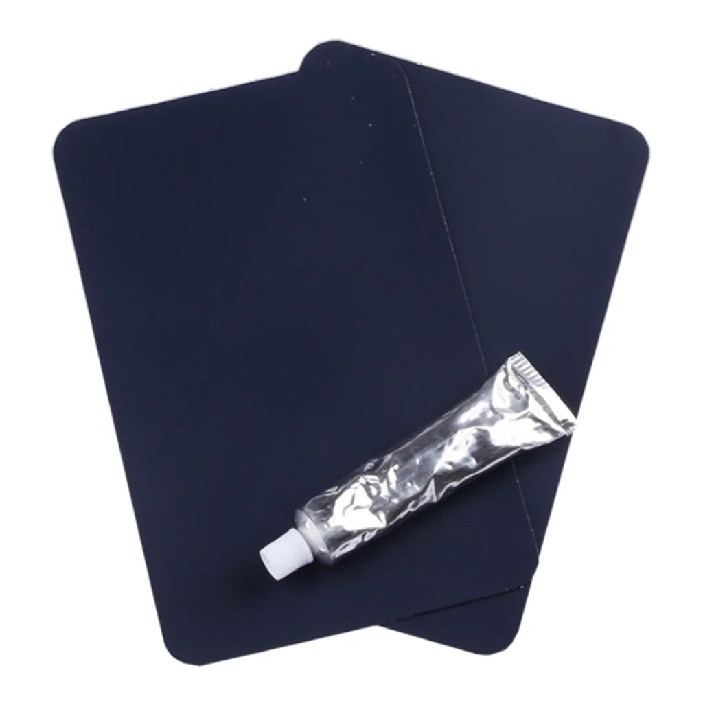 

Inflatable Boat Repair Kit 2 PVC Patches Adhesive 30ml Tube Glue Set Kayaking Surfboard Watersports Accessories