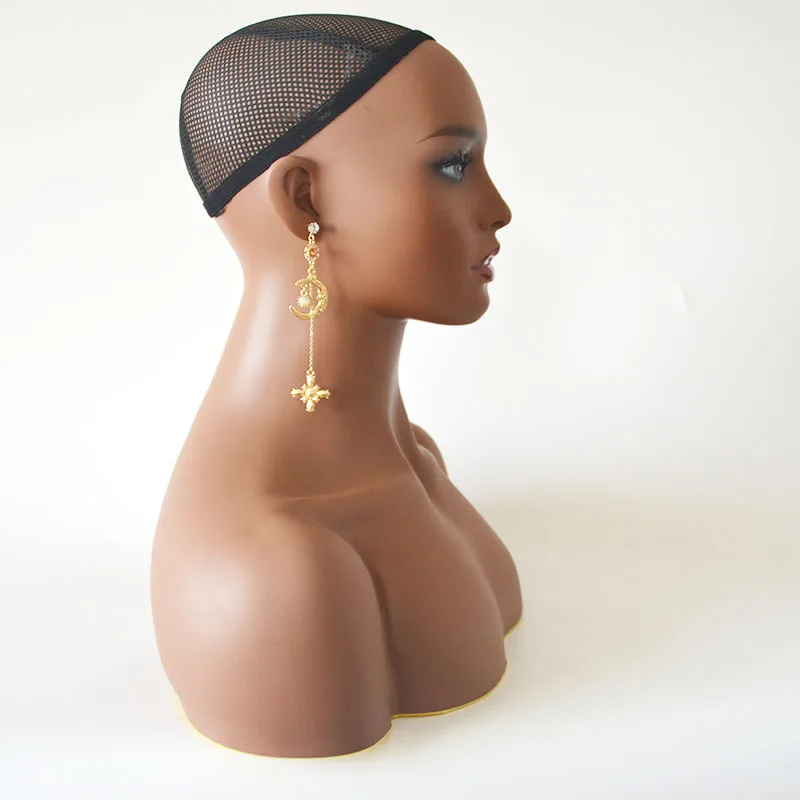 Fleshtone Реалистичная женская голова-манекен для парика демонстрации париков шляп