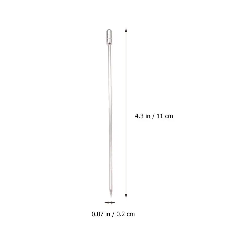10 шт. 304 Нержавеющая сталь Еда Палочки s многоразовые цилиндрической формы