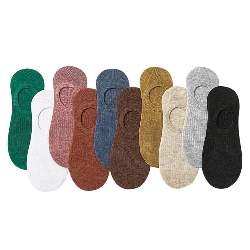 

Solid Color Cotton Socks Women Girls Comfortable Breathable Sock