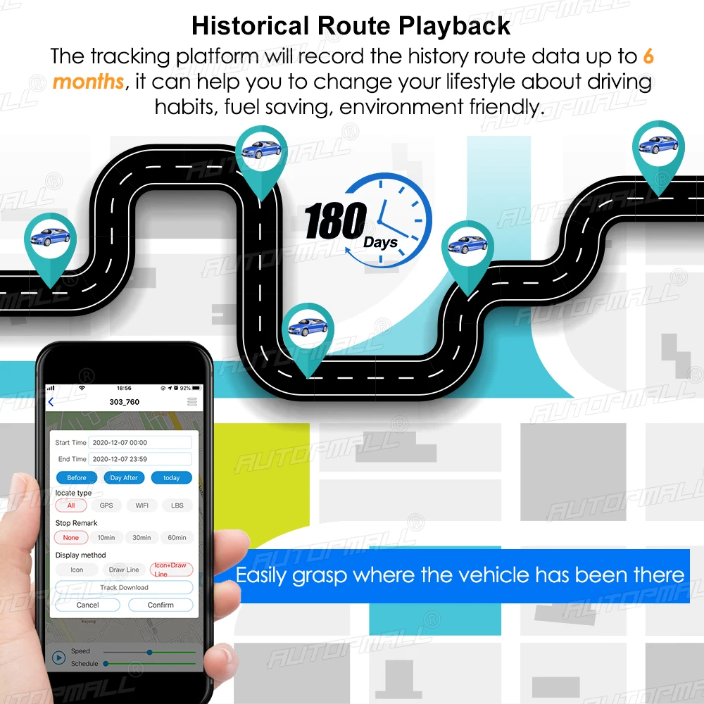 Автомобильный GPS-трекер G11 водонепроницаемый локатор с функцией SOS-звонков