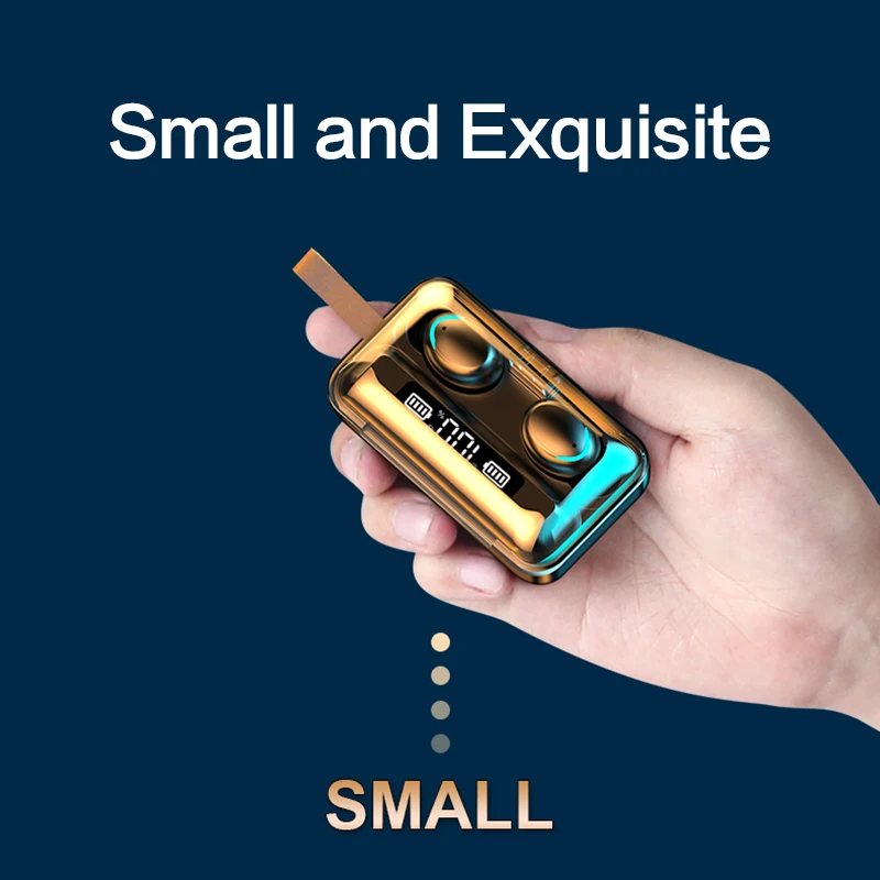 

F9-7 Wireless Headphones Bluetooth 5.0 Earphone TWS HIFI Mini In-ear Sports Running Headset Support iOS/Android Phones HD Call