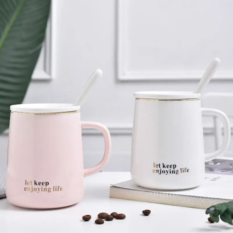 350 мл простая индивидуальная керамическая Студенческая кружка с буквенным