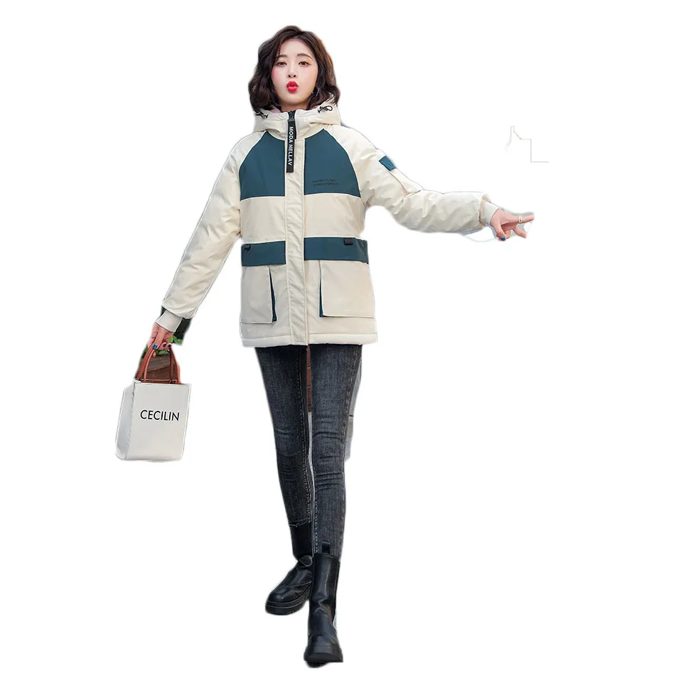 

Cotton-Padded Jacket Women Winter 2021 Korean Version Of The New Thicker Pie Overcoming Loose And Plaid Warm Coat M302