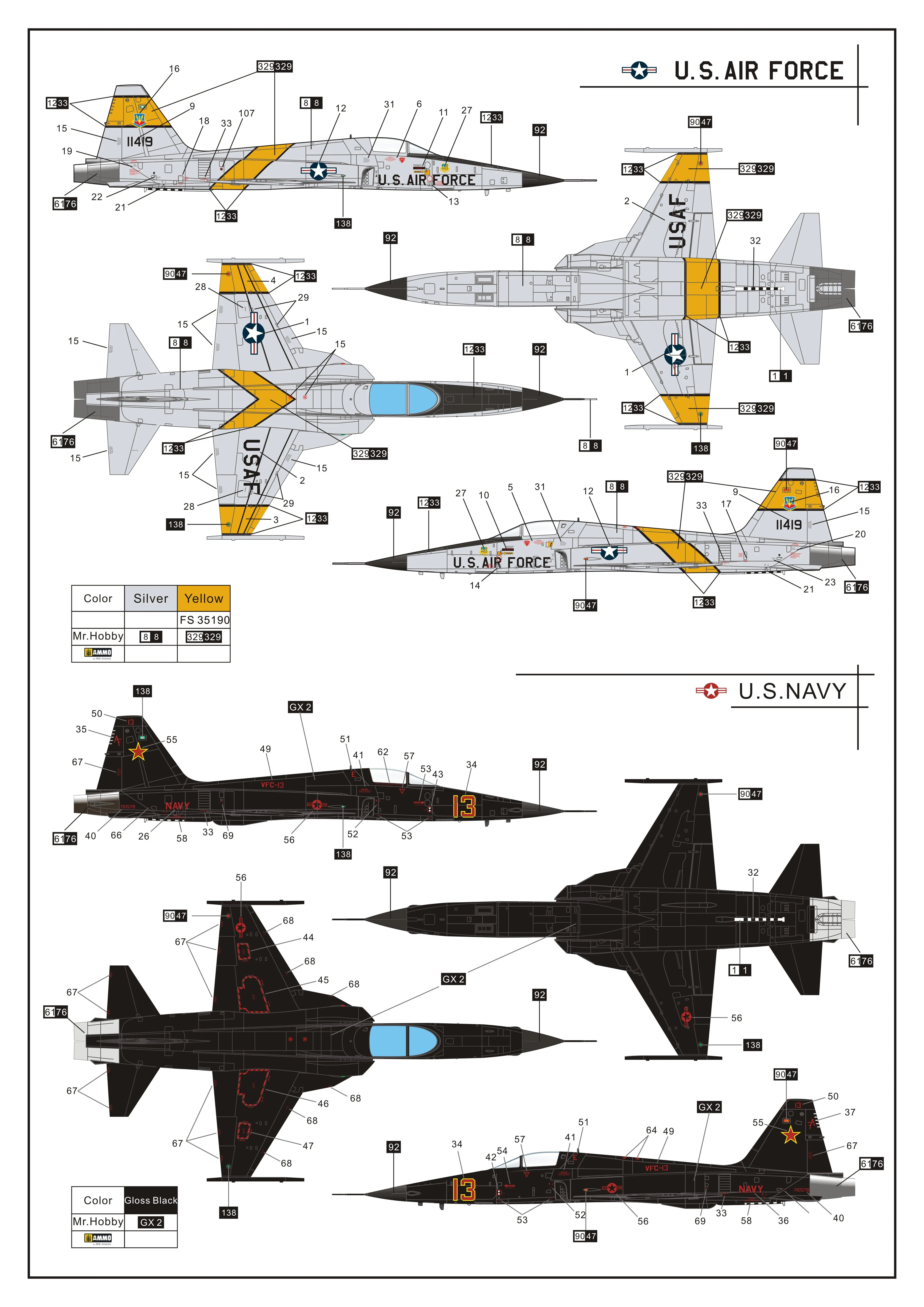 Dream модель DM720013 1/72 весы F-5E 'Tiger ll' (ранняя версия) комплект | Игрушки и хобби