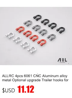 ALLRC 6061 CNC алюминиевый сплав металл Дополнительное обновление заднего луча фиксированные подкрепления для trax trx 4 гусеничный rc части автомобиля