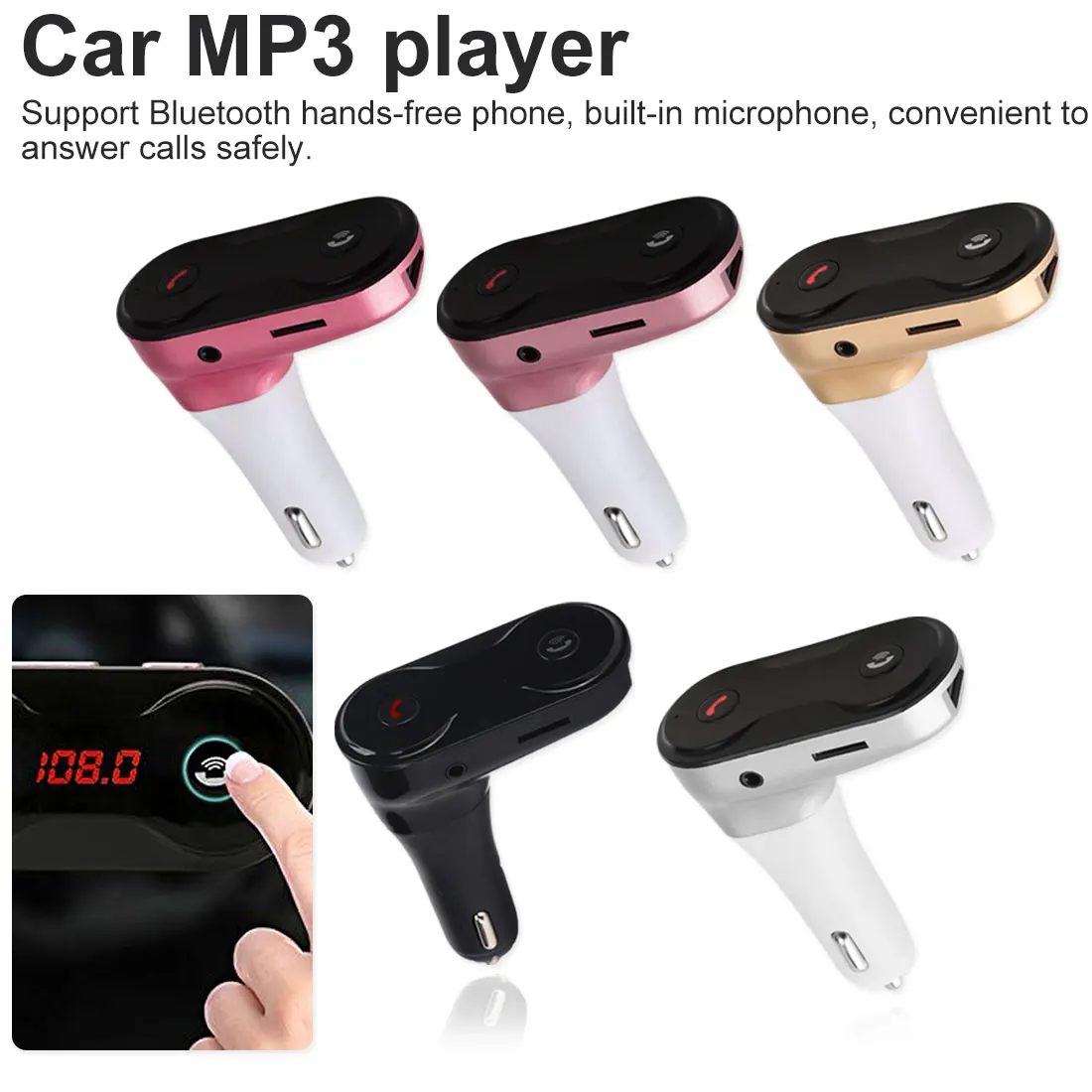 Автомобильный Bluetooth беспроводной fm передатчик модулятор автомобильный комплект