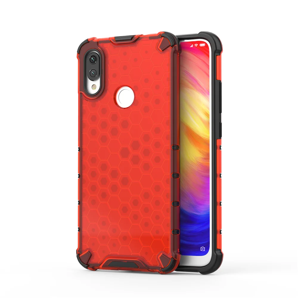 Чехол для Xiaomi Redmi Note 7 Новый Прозрачный Прочный гибридный защитный чехол Note7 Pro