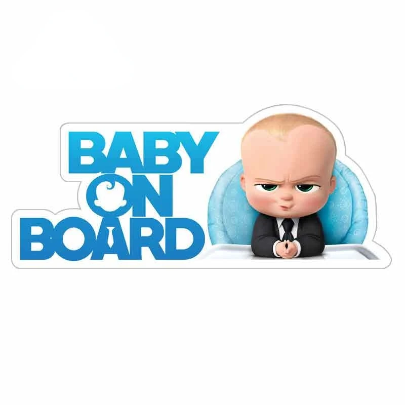 

Baby on Board Cartoon Car Stickers Vinyl JDM Refit Decals Bumper Trunk Truck Graphics Rear Windshield Windows Creative Sticker