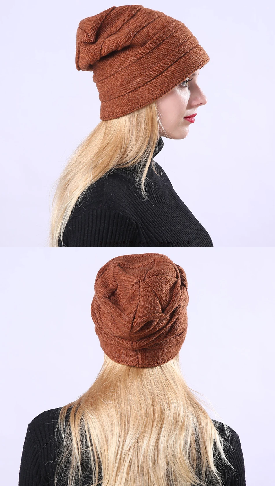 FS Высокое качество шерсти вязаный Рыбак Beanie зима для женщин Открытый Лыжный ветрозащитный Уха Защиты Slouchy Мешковатые Шапочка Hat