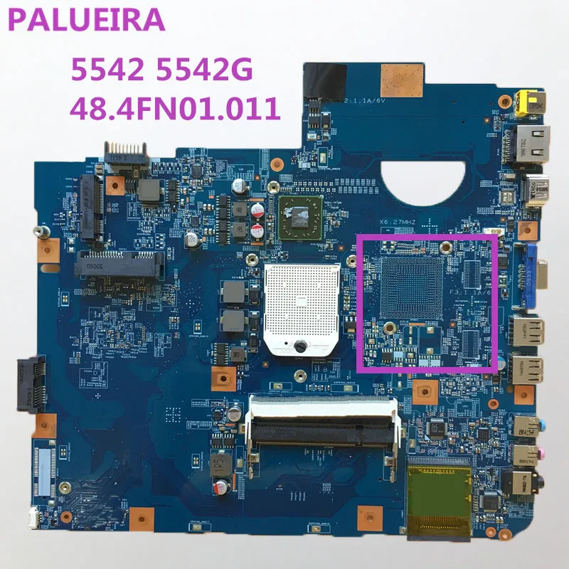 Материнская плата для ноутбука Acer aspire 5542G 5542 рабочее состояние 48.4FN01.011 DDR2 |