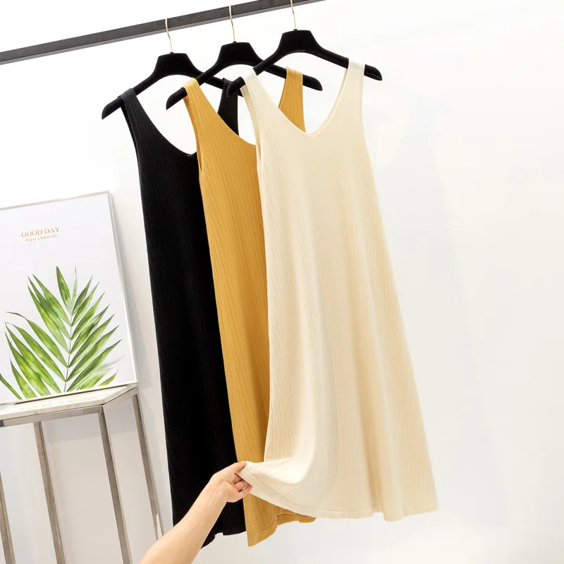 Женское платье с v образным вырезом вязанное летнее элегантное вечернее для