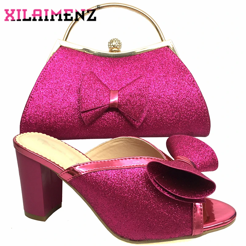 Фуксия цвет нигерийское женское соответствие стандартная Милая женская обувь и