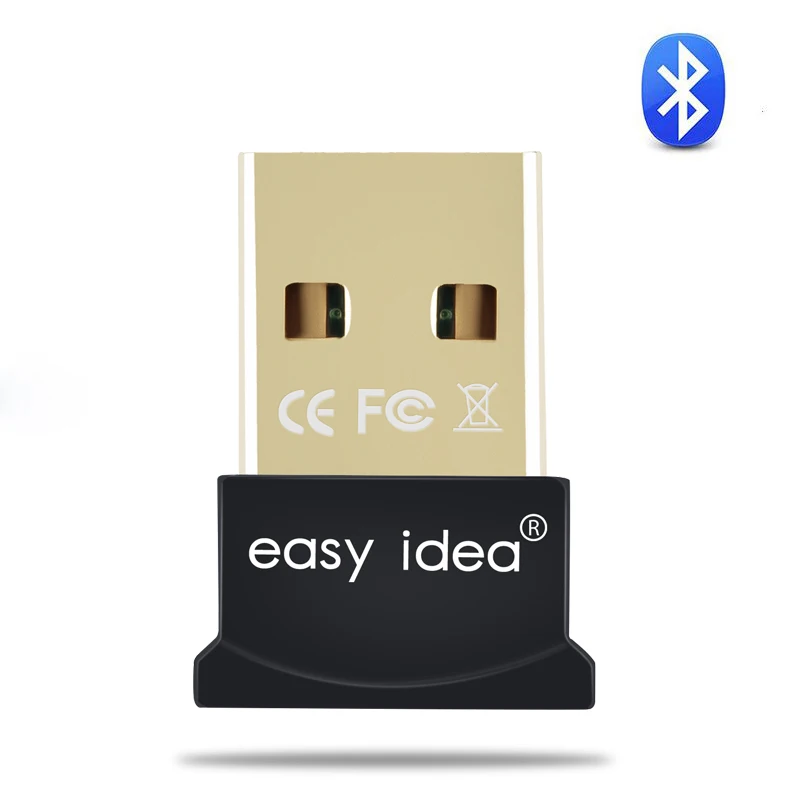 Беспроводной usb-адаптер Bluetooth для компьютера Bluetooth Dongle USB Bluetooth 4,0 PC адаптер Bluetooth приемник передатчик - Цвет: Black