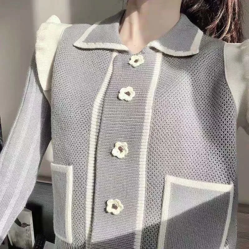 Верхняя одежда в гонконгском стиле свитер Новая женская осенняя европейские