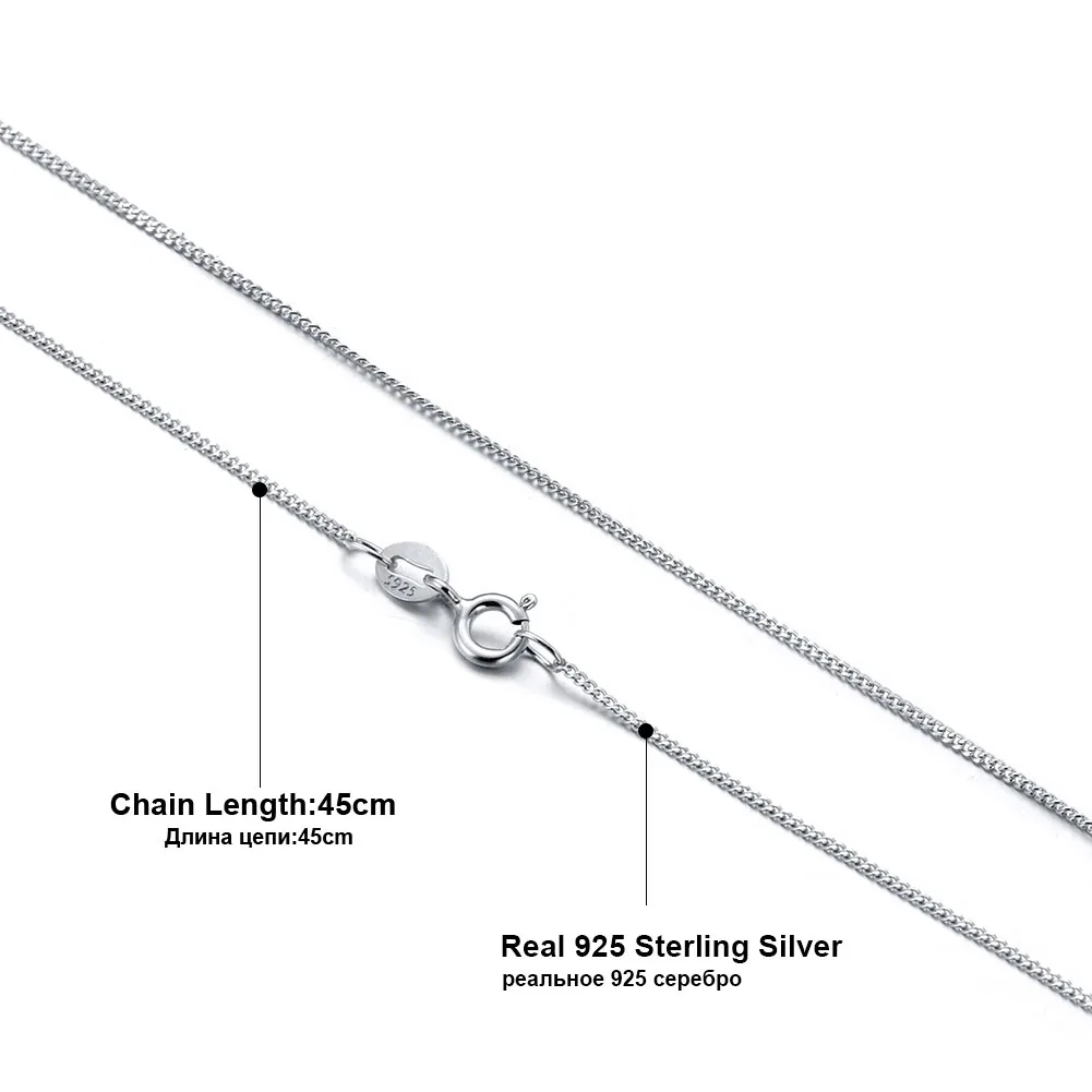 OSC18-40CM ORSA JEWELS Настоящее серебро 925 пробы женское ожерелье-цепь женское ожерелье простое модное ювелирное вспомогательное оборудование SC19 - Цвет камня: OSC18-40CM