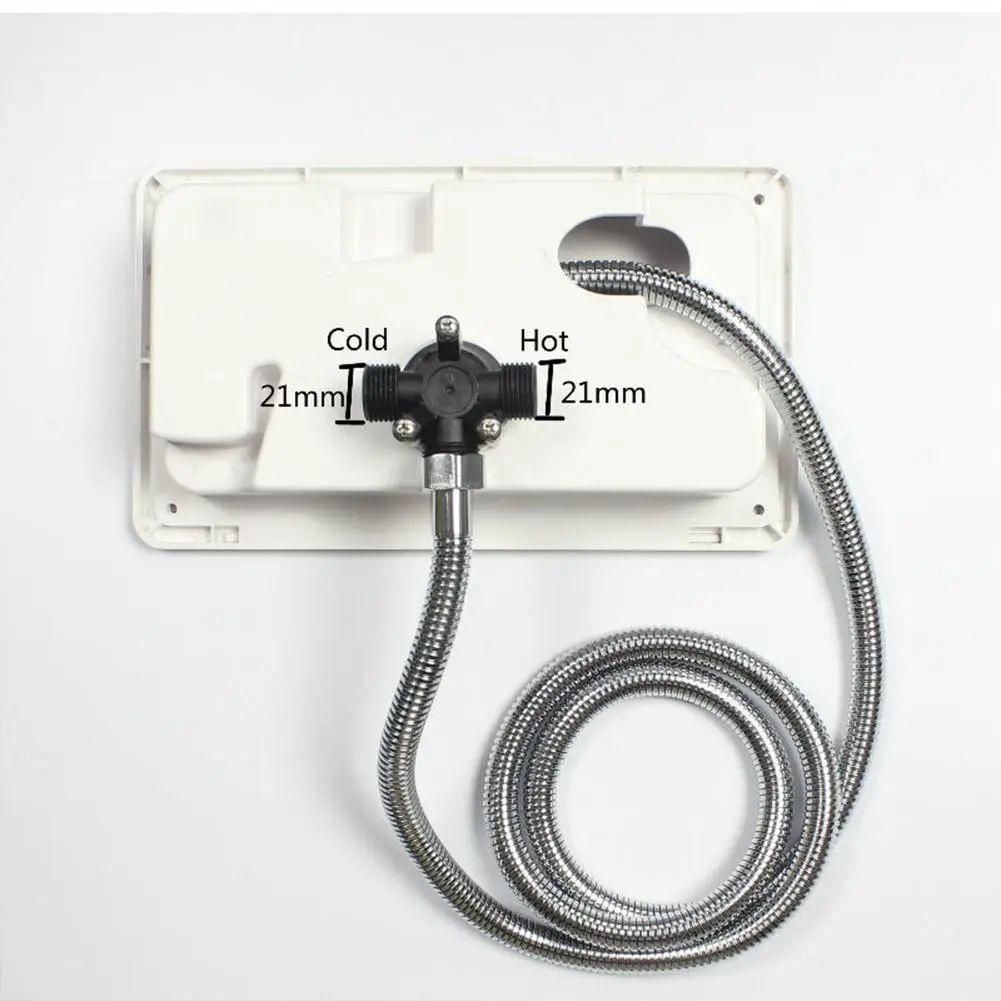 

Black White Exteriors Shower Box Kit For Caravan RV Boat Motorhome Camper Accessories Motorhome RV External Exterior Shower Box