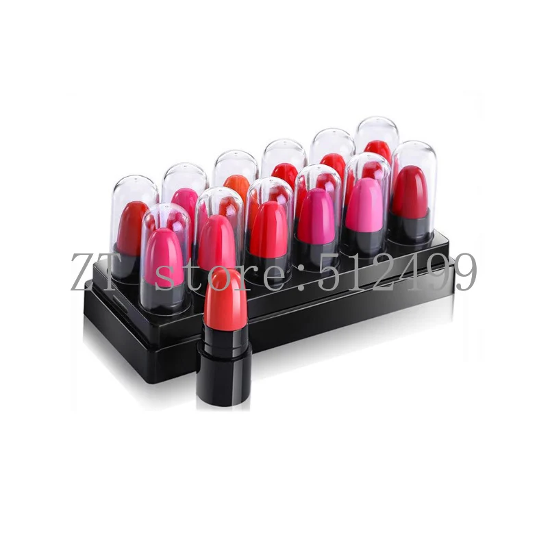 

12pcs mini small sample cosmetic empty lipstick tube lipbalm refillable container 9.3mm 2/4 holes cavity aluminum alloy mould